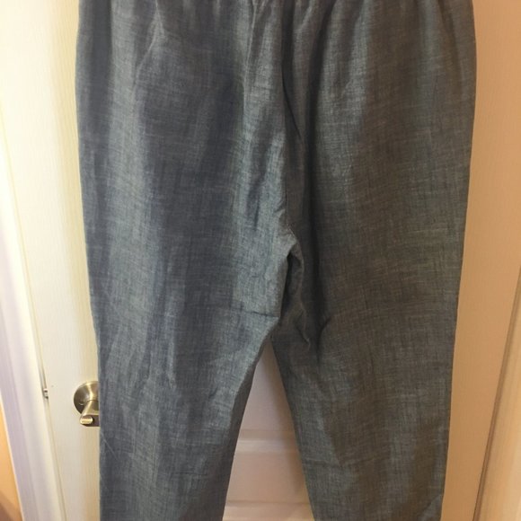 NWOT J. Crew Chambray Drawstring Joggers - Picture 4 of 5